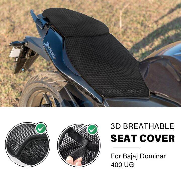 3D Mesh Seat Cover For Bajaj Dominar 400 UG Dominar400 Motorcycle Accessories AntiSlip Nylon
