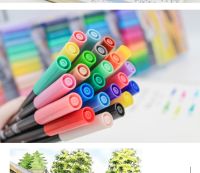 Marvy 1122 Double-Headed Brush Marker Pens Set 6Pcs/12Pcs Needle Fiber Soft Head Markers Brush Pens For Art Drawing