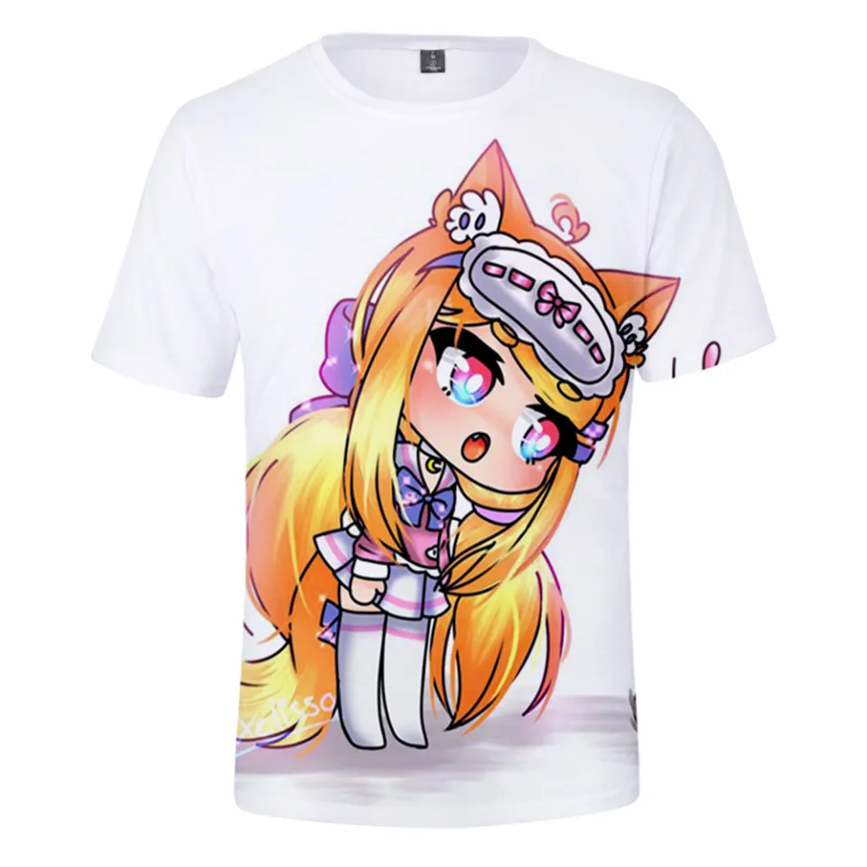 Camiseta Plus Size gacha,gacha life,gacha club,jogo,anime