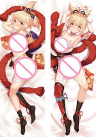 Genshin ผลกระทบ Xiao ฆ้อง ปกการ์ตูนอะนิเมะกอดร่างกายปลอกหมอน50X160cm เตียงหมอนน่ารัก. ปลอกหมอนโอตาคุ