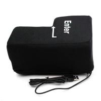 USB Large Enter For Offices Decompression Pillow Stress Relief Toy With USB Interface Vent Pillow Soft Computer Button