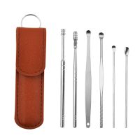 Earwax Remover Ear Cleaner Wax Removal Tool Earpick Sticks Curette Ear Pick Cleaning Ear Cleanser Spoon Health Care Earpick 6PCS