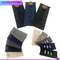 KLOMKZ 2PCS Unisex กางเกงขายาว กระโปรง คลอดบุตร ตะขอ ปุ่ม แถบคาดเอว เข็มขัดขยายกางเกง