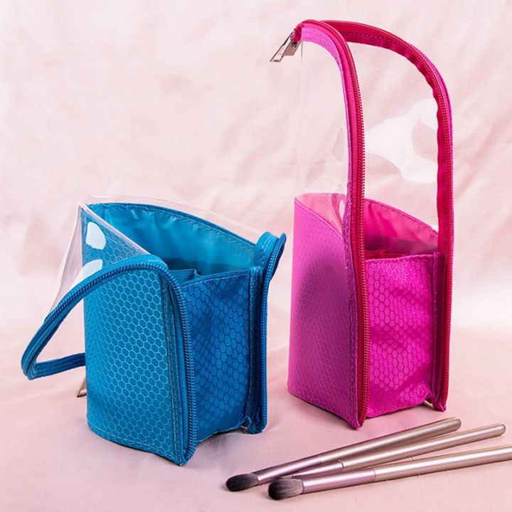 travel-makeup-brush-holder-pencil-case-organizer-waterproof-stand-up-travel-cosmetic-bag-makeup-pouch