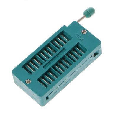 16 20 24 28 40 P Pin 2.54มม. Green DIP Test Universal ZIF IC Socket Welding Type