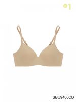 SABINA BRALESS เสื้อชั้นในไม่มีโครง Seamless Fit รุ่น Pretty Perfect รหัส SBU9400 สีเนื้อเข้ม