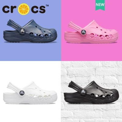 รองเท้า crocs เด็ก Kids Baya Clog รองเท้าแตะ กันลื่น น้ําหนักเบา สวมใส่สบาย เหมาะกับเดินชายหาด สําหรับเด็ก 207013