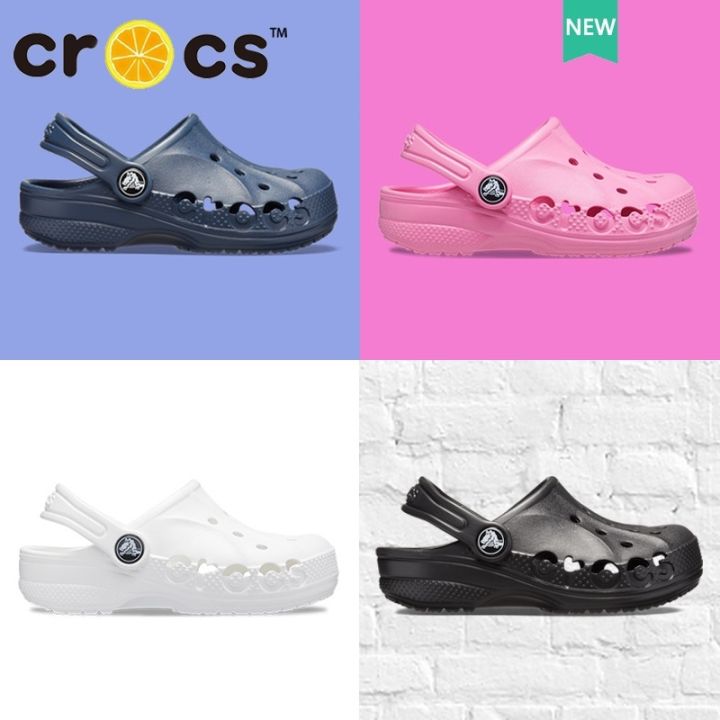 รองเท้า-crocs-เด็ก-kids-baya-clog-รองเท้าแตะ-กันลื่น-น้ําหนักเบา-สวมใส่สบาย-เหมาะกับเดินชายหาด-สําหรับเด็ก-207013