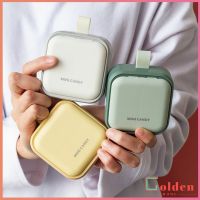 Golden กันน้ำและกันชื้น  ง่ายต่อการพกพา กล่องเก็บยา สุขภาพและความปลอดภัย  Pill box