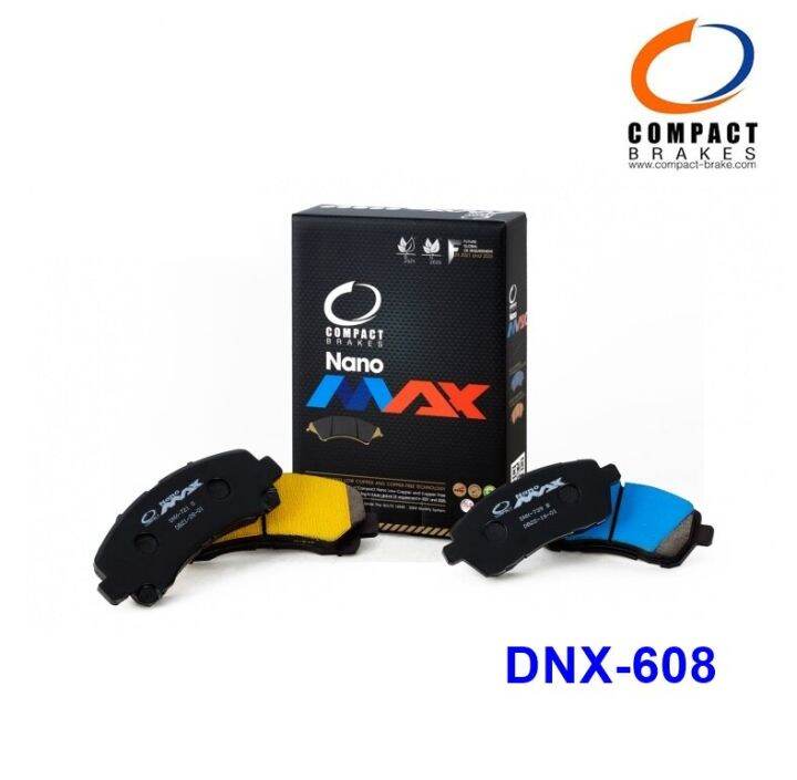 ผ้าเบรคหน้า-mitsubishi-mirage-attrage-1-2-ปี-2012-2023-มิราจ-และ-แอททราจ-ทุกรุ่น-compact-nano-x-dnx-608