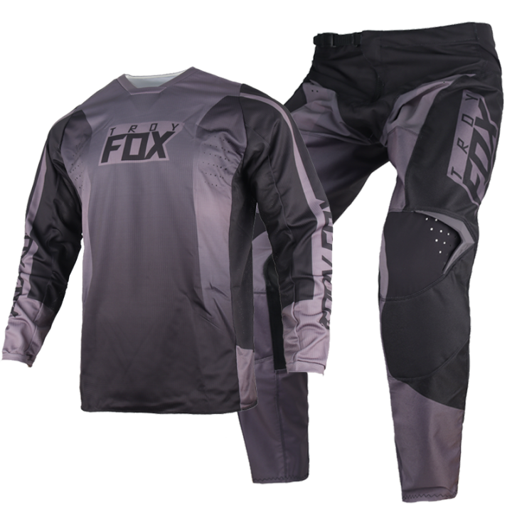 Black MX 180 Jersey And Pants Combo Suit Motocross Gear Set DH BMX MTB