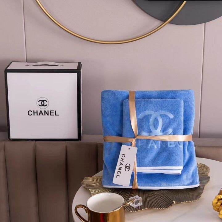 Quick Dry のChanelの 2in1 Microfiber Bath Towel soft towel set face&bath towel  70*140&35*75cm | Lazada