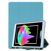 เคสหนัง PU หนังฝาพับแบบแนวนอนกันลมแบบรังผึ้งสำหรับ iPad 10.2พับได้พร้อม3-แท่นวางพับได้ &amp; ช่องเสียบปากกา &amp; โหมดสลีปอัจฉริยะ/ตื่นนอน (สีเขียวเข้ม)