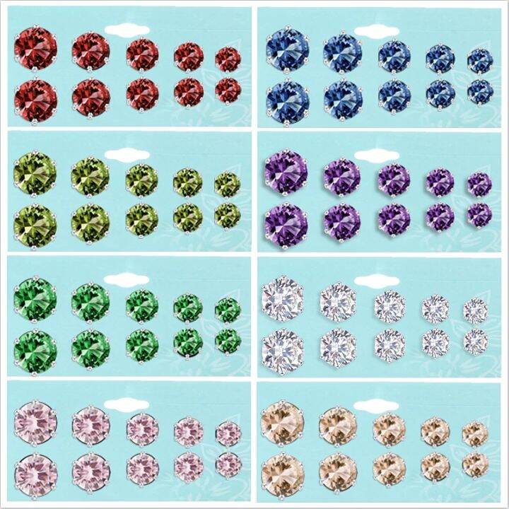 fashion-silver-zircon-stud-earrings-set-colorful-crystal-elegant-women-jewelry-earring-party-gifts