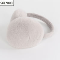 2022 New Women Winter Quality Real Rex Rabbit Fur Earmuffs Rex Rabbit Fur Earmuff Lovely Girl Genuine Rex Rabbit Fur Ear-caps