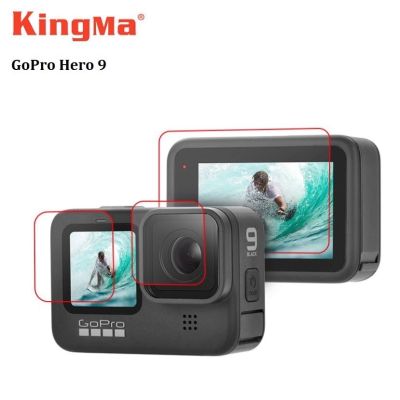 ฟิล์มกระจกกันรอย GoPro 12 11 10 9 KingMa GoPro Hero 9 / 10 / 11 / 12 Protective Glass ป้องกันรอย เลนส์ + จอ LCD หน้า และหลัง