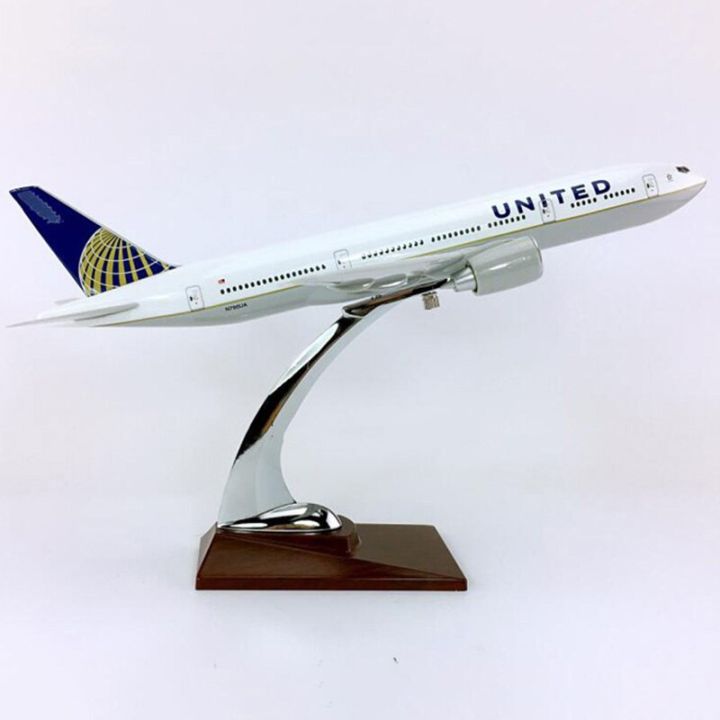 32cm-big-collectible-boeing-777-300-united-airlines-airplane-model-toys-aircraft-diecast-plastic-alloy-plane-gifts-for-kids