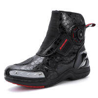 ใหม่2023ผู้ชาย Biker Boot รองเท้ารถจักรยานยนต์ Mens Racing รองเท้าขี่มอเตอร์ไซด์รองเท้า Breathable จักรยานรองเท้า Motocross Boots