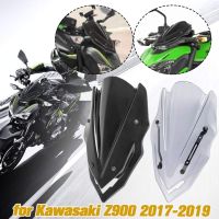 Allotmark Z900กระจกรถจักรยานยนต์กระจกViser VisorสำหรับKawasaki Z900 2017 2018 2019 Z 900 Pare-Briseที่เบนทางลมพร้อมBracket