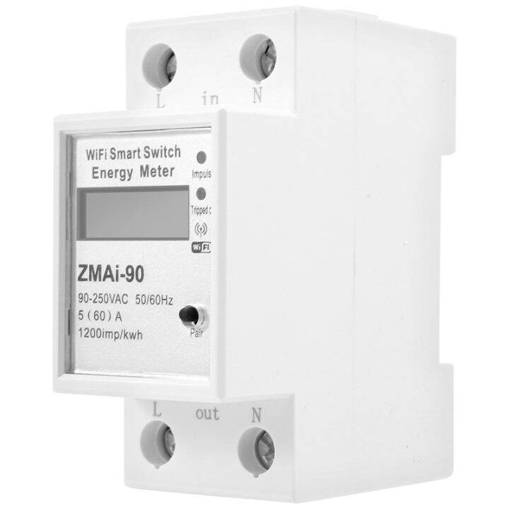 Wifi Smart Meter Switch Power Consumption Energy Monitoring Meter 110V