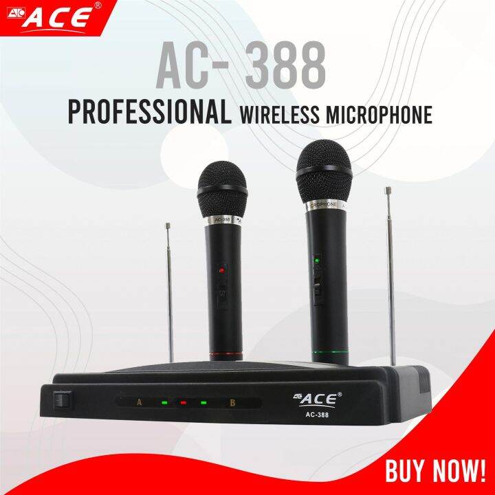 ACE Wireless Microphone AC388 Lazada PH
