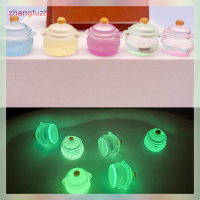 zhangfuzhi 2pcs Luminous MINI Resin Milk POT รถแดชบอร์ดของเล่นรถเครื่องประดับสี