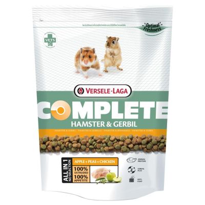 Versele Laga Hamster &amp; Gerbils Food Complete Formula 500g (1 bag) อาหารหนูแฮมเตอร์ หนูเจอร์บิว 500กรัม (1 ถุง)