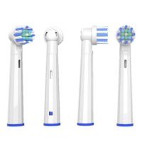 ☊ 10pcs Multi Angle Replacement Brush Heads for Oral B D12 D16 D100 EB50 Dual Clean Soft Action Floss Electric Toothbrush Heads