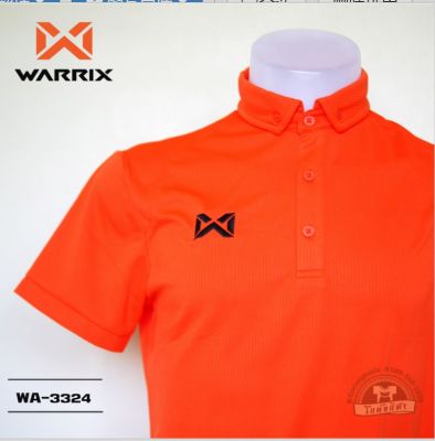 WARRIX เสื้อโปโล รุ่น bubble WA-3324 WA-PLA024 สีส้ม OO วาริกซ์ วอริกซ์ ของแท้ 100%