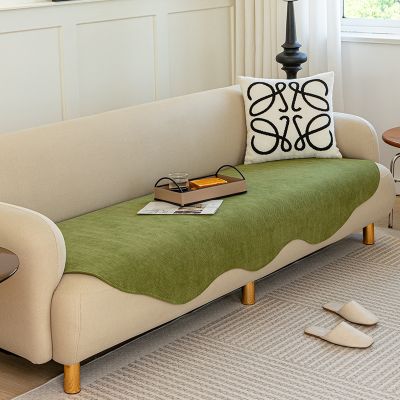►ﺴ Irregular Shaped Soft Sofa Towel Solid Color Luxury Sofa Covers for Living Room All Season Universal Anti-slip Couch Covers