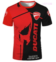 New Logo HOT T-shirt Ducati Short-sleeved Top High-quality Mens Oversized Quick-drying 33 Size：S-5XL