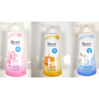 ครีมอาบน้ำบิโอเร ซากุระ 550 มล. Biore Cheerful Sakura และ ULTRA Rich Moist Body Wash 550 ml