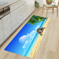 Beach Style Pattern Area Rug,Door Mat,Non-slip Floor Mat &amp; Kitchen Rug,Perfect for Entry Way Kitchens and Bathroom(40*60/50*80/60*90/50*120/cm)