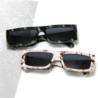 【cw】SO&amp;EI Fashion Rectangle Luxury Woman Sunglasses Vintage nd Designer Colorful Leopard Eyewear Men Square Sun Glasses Shades