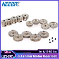 NEEBRC M0.6โลหะ Pignone 3.175Mm Denti ใน Alluminio 13T 14T 15T 16T 17T-33T ชุดคอมโบ Ingranaggio มอเตอร์ต่อ1/10 RC