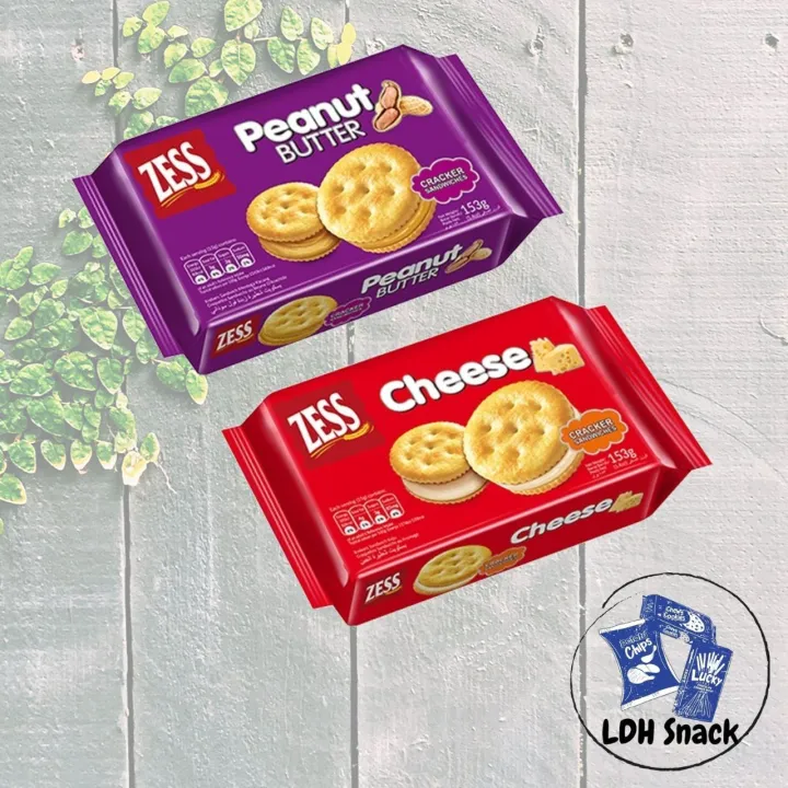 [LDH] ZESS Sandwich Crackers 153gm (Cheese/Peanut Butter) Lazada