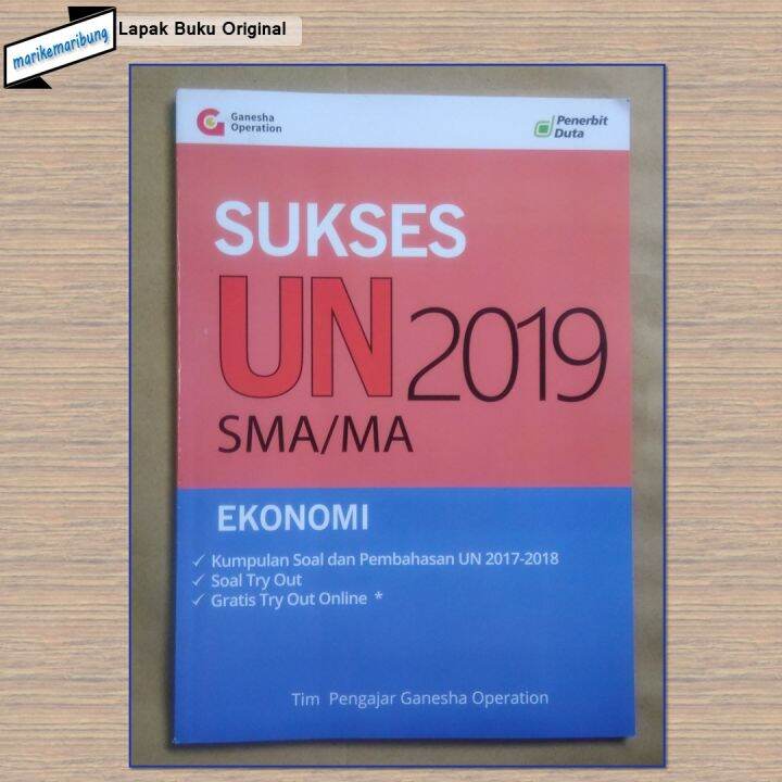 Buku Kumpulan Soal UN Ekonomi SMA 2019 | Lazada Indonesia