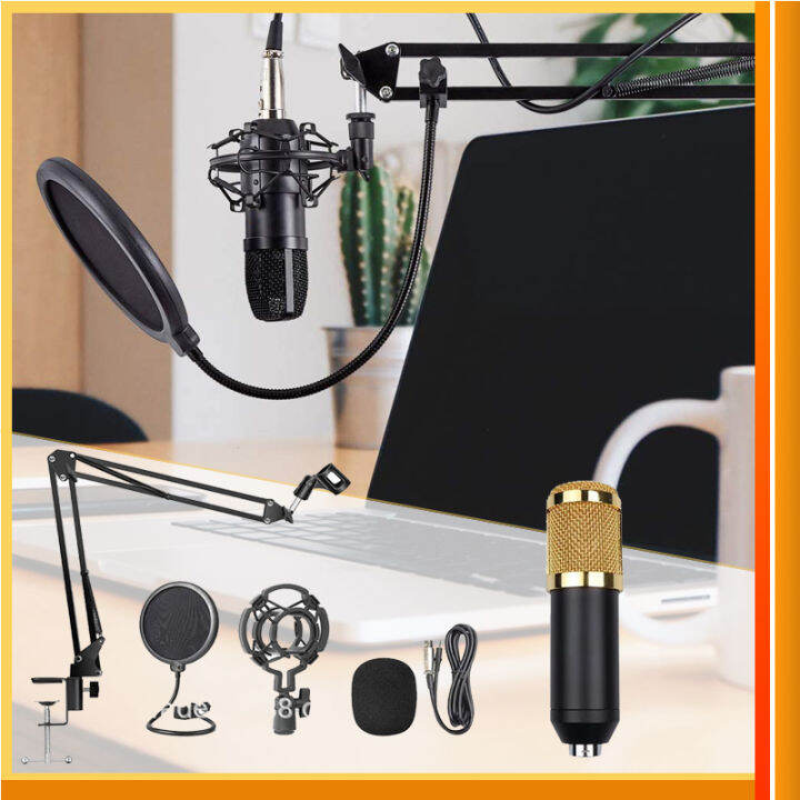 Live Microphone Set Professional Condenser Microphone PC Studio USB ...