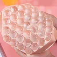 33Grids Round Ice Cube Tray With Lid Plastic Diamond Style Ice Mold Refrigerator Spherical Diy Mould Ice Ball Maker Kitchen Tool Ice Maker Ice Cream M