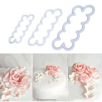 3PcsSet Cookies Pastry Tools Fondant Mold Rose al Flower Shaped Cutter Maker Elegant Cake Mould DIY Baking Tools