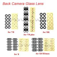 10pcs Rear Back Camera Lens For iPhone 11 Pro Max X XS XR 7 8 Plus Glass Cover with Sticker Adhesive Repair Replacement Parts Smartphone Lenses