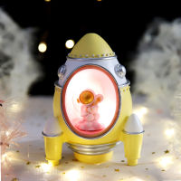 Creative New Astronaut Small Night Lamp Space Rocket Launch Star Light Boys Bedroom Desktop Study Decorations