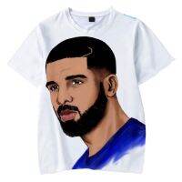 2023 NEWRap Drake T เสื้อผู้ชายผู้หญิง3D พิมพ์ Rapper Singer ตัวอักษรรูปแบบบุคลิกภาพแขนสั้นตลก Tshirt Aesthetic เสื้อผ้า