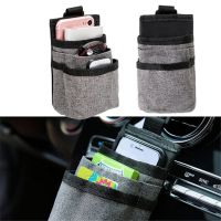 ✁ﺴ Car Organizer Bag Storage Phone Pocket Oxford Hanging Holder Outlet Air Vent Stowing Tidying Interior Accessories
