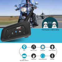 EJEAS V6 PRO 850mAh Bluetooth Motorcycle Intercom Helmet Headset Waterproof 6 Riders 1200m Motorbike Communicator Ear Interphone