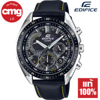 Casio Edifice นาฬิกาข้อมือผู้ชาย โครโนกราฟ เรซซิ่งสไตล์ สายหนังแท้ รุ่น EFR-570BL-1A ของแท้ ประกัน CMG