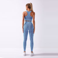 Seamless Yoga Set Snakeskin Sport Set Women 2 Piece Gym Set Workout Clothes For Women Sports Bra Sport Leggings Women Tracksuits