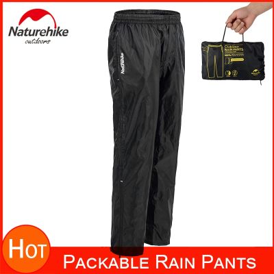 Naturehike Outdoor Rain Gear Waterproof Rain Pant w/ Elastic Waist Portable Packable Pants Ultralight And Foldable For Men/women