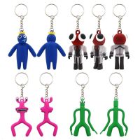 Rainbow Friends Cartoon Figure Model Keychain Anime Pendant Ornaments Cute Figures Keychains Key Accessories Keyring Xmas Gifts