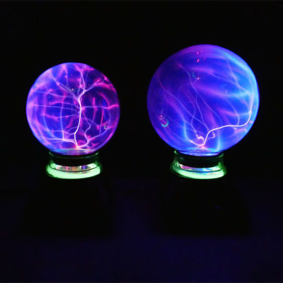 6 Inch Plasma Ball Lamp Night Light Electric Glass Globe Table Lamp Static Light Touch Magic Sphere Nightlight Holiday Gifts
